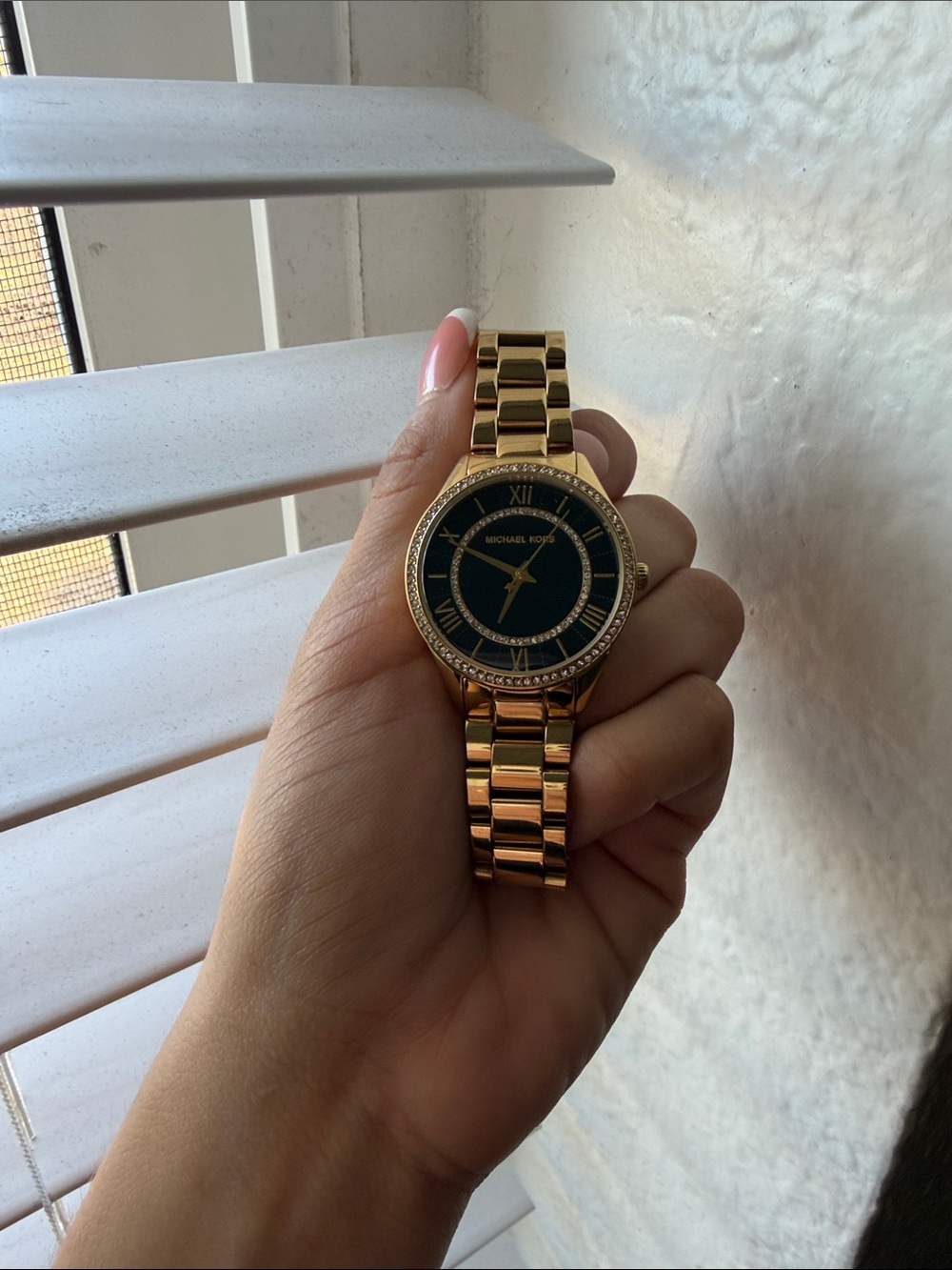 Michael Kors Gold and Black Women's Bracelet Watch